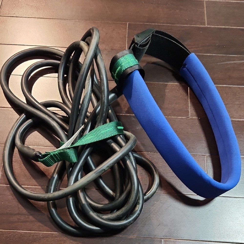 Blue and Black Resistance Band Set